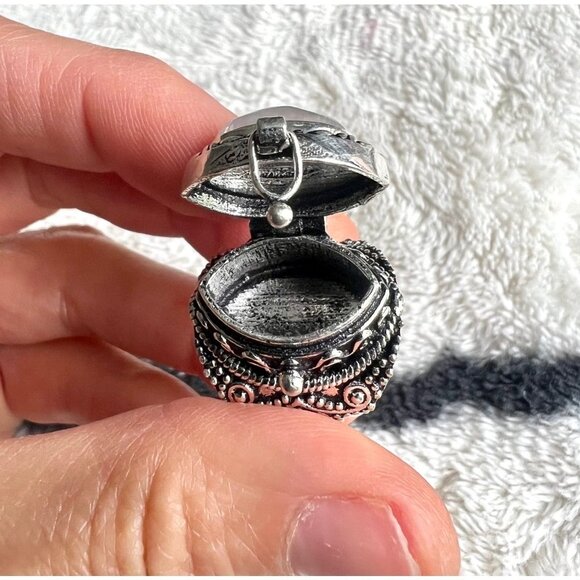 925 Rainbow Flash Moonstone POISON Ring 5, 6, 7, 8, 9, 10 - Picture 13 of 13